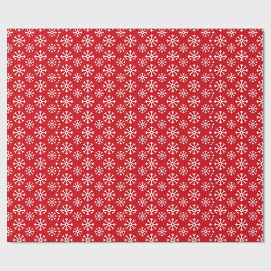 Winter Snow Flakes-patroon Cadeaupapier (Vlak)