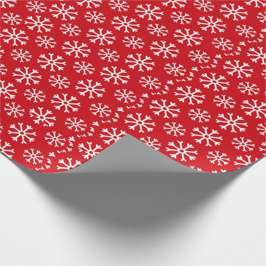 Winter Snow Flakes-patroon Cadeaupapier (Hoek)