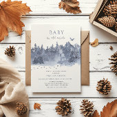 Winter Snow Forest Baby Het is koud buiten Kaart