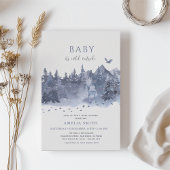 Winter Snow Forest Baby Het is koud buiten Kaart