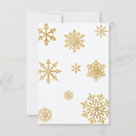 Winter Snow Forest Baby shower Bedankkaart (Achterkant)