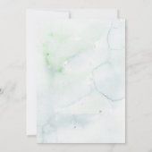 Winter Snow Forest Baby shower Kaart (Achterkant)