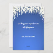 Winter Snow Glass Sparkle Holiday Feestdagenkaart (Achterkant)