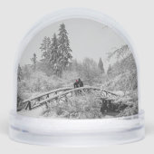Winter Snow Globe Personalized Romantic Snowglobe Sneeuwbol (Voorkant)