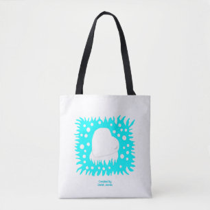 Winter Snow Heart Canvas tas
