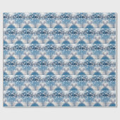 Winter Snow Hearts Cadeaupapier (Vlak)