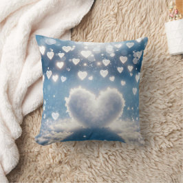 Winter Snow Hearts Kussen