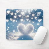 Winter Snow Hearts Muismat (Met muis)