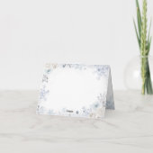 Winter Snow in Love Bruiloft Uitnodiging Vouwkaart (Achterkant)