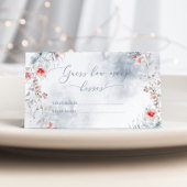 Winter Snow in Love raadt het aantal bruidskussen  Informatiekaartje