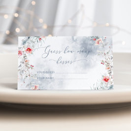 Winter Snow in Love raadt het aantal bruidskussen  Informatiekaartje