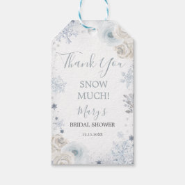 Winter Snow in Love Snowflake Vrijgezellenfeest Fa Cadeaulabel