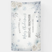 Winter Snow in Love Snowflake Vrijgezellenfeest Gr Spandoek (Verticaal)