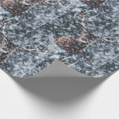 Winter Snow-kerstfeestdag Cadeaupapier (Hoek)