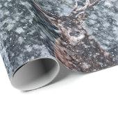 Winter Snow-kerstfeestdag Cadeaupapier (Rol Hoek)