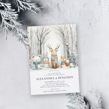 Winter Snow Lieve Bosdieren Coad Baby Shower