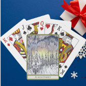 Winter Snow Magical Custom Classic Playing Cards. Pokerkaarten