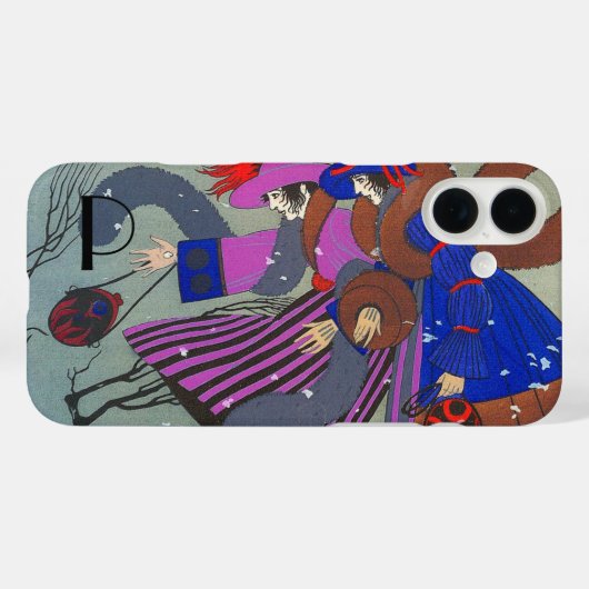 WINTER SNOW MODE MONOGRAM Case-Mate iPhone CASE (Achterkant (horizontaal))