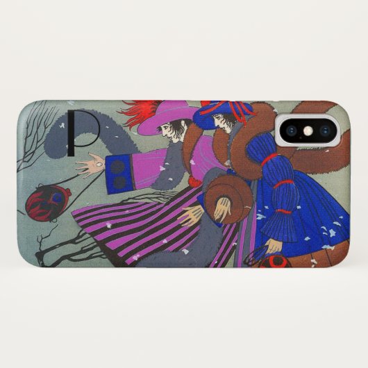 WINTER SNOW MODE MONOGRAM Case-Mate iPhone CASE (Achterkant (horizontaal))