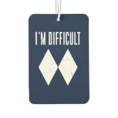 Winter Snow Mountains Sportvakantie Custom Luchtverfrisser (Achterkant)