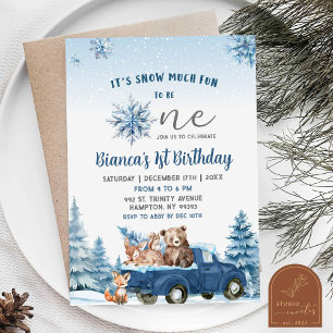 Winter Snow Munch Fun Arctic Animals Eerste Verjaa Kaart