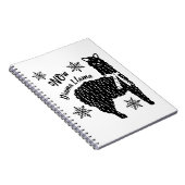 Winter Snow No Drama Llama Notitieboek (Rechterzijde)