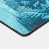 Winter Snow on Pine Trees Desk Mat (Hoek)