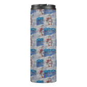 Winter Snow Penguin Thermal Tumbler Thermosbeker (Achterkant)