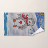Winter Snow Penguin Towel Handdoek (Handdoek)