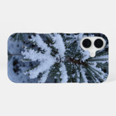 Winter Snow Pine Needles Macro Phone Case iPhone 16 Hoesje (Achterkant horizontaal)