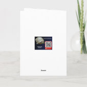 Winter Snow & Poplar Tree Blank Greeting Card Kaart (Achterkant)