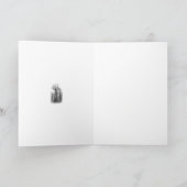 Winter Snow & Poplar Tree Blank Greeting Card Kaart (Binnen)