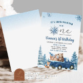 Winter Snow Pret Fun Arctische Dieren Eerste Verja Kaart