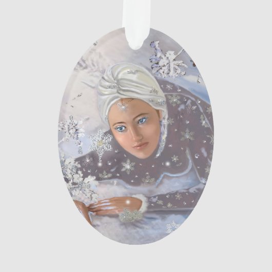Winter Snow Queen Ornament (achterkant)