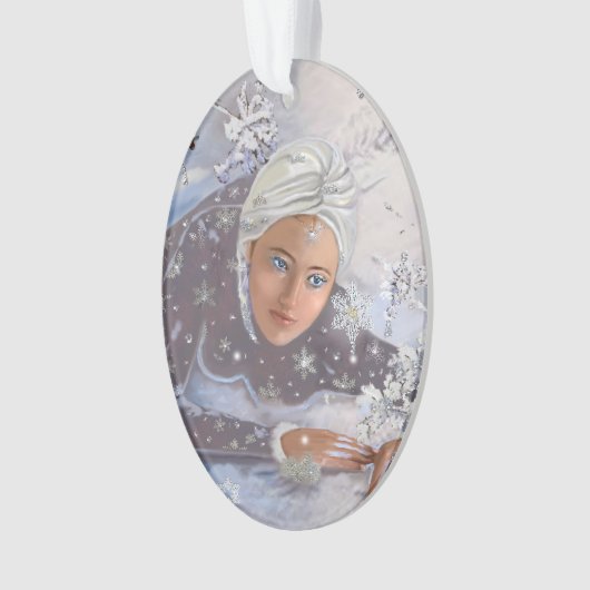 Winter Snow Queen Ornament (voorkant)