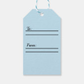 Winter Snow-Scene Cadeaulabel (Achterkant)