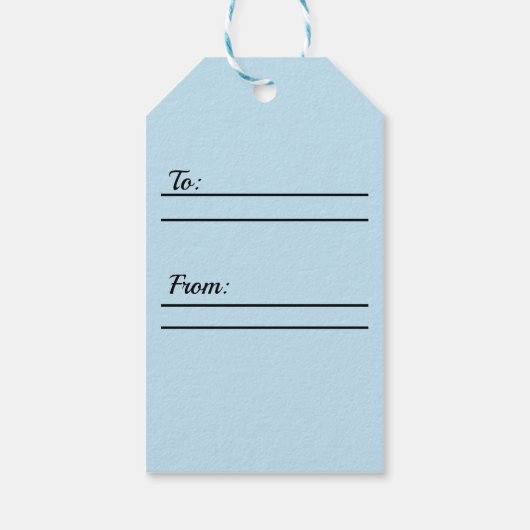 Winter Snow-Scene Cadeaulabel (Achterkant)