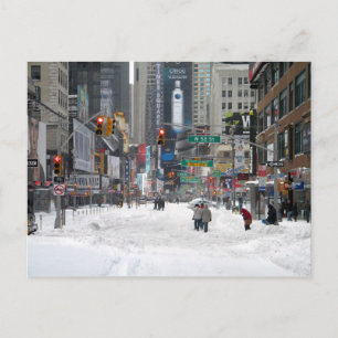 Winter Snow Storm New York City 12-26-10 Briefkaart