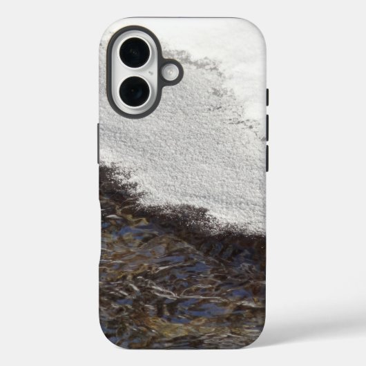 Winter Snow Stream Stripes Case-Mate iPhone Case (Achterkant)