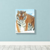 Winter Snow Tiger Mountains Natuur Photo Canvas (Insitu (Houten vloer))