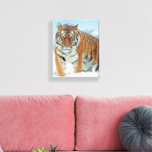 Winter Snow Tiger Mountains Natuur Photo Canvas (Insitu (Woonkamer))