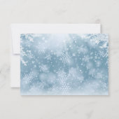 Winter Snow Trouwkaart Details Bedankkaart (Achterkant)