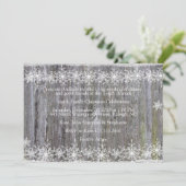 Winter Snow Wood Kerstfeest Kaart (Staand voorkant)