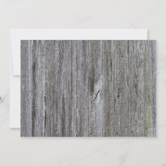 Winter Snow Wood Kerstfeest Kaart (Achterkant)