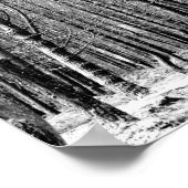 Winter snow woodland forest poster (Hoek)