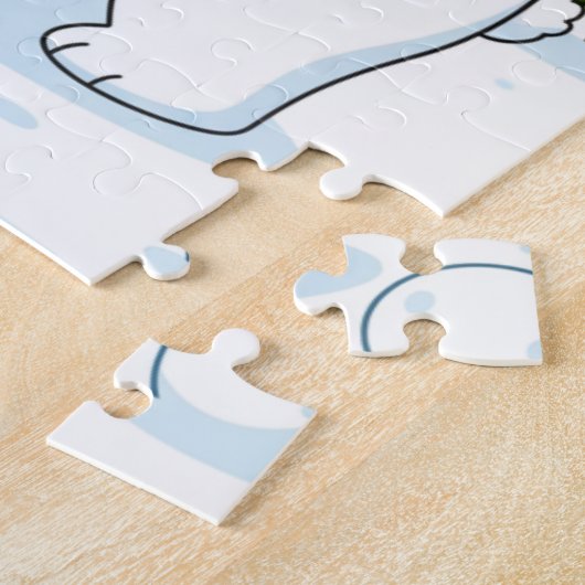 Winter Snowball Friends Kids Puzzle Legpuzzel (Zijkant)