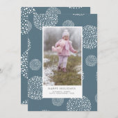 Winter Snowball Holiday Foto Feestdagenkaart (Voorkant / Achterkant)