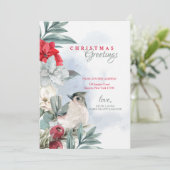 Winter Snowbird Moving Holiday Card Kaart (Staand voorkant)