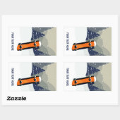 Winter Snowboard aangepaste tekst stickers (Vel)