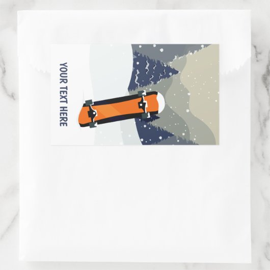 Winter Snowboard aangepaste tekst stickers (Tas)